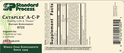 Cataplex A-C-P label
