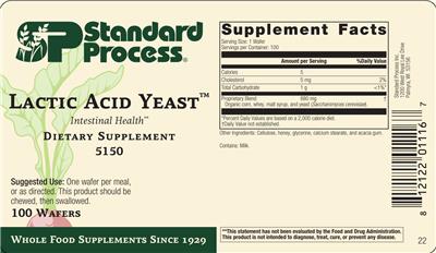 Lactic Acid Yeast label