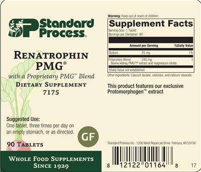 Renatrophin PMG label