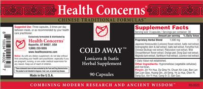 Cold Away label