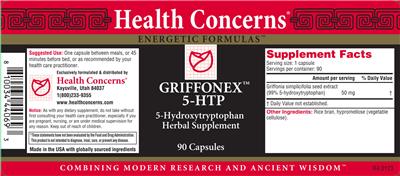 Griffonex 5-HTP label