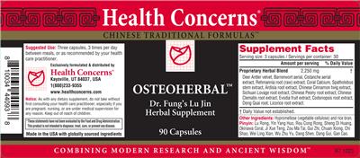 Osteoherbal label