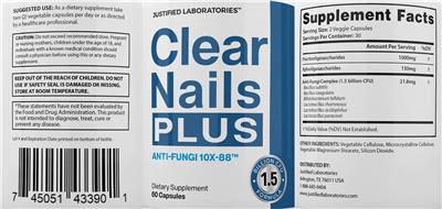 Clear Nails Plus label