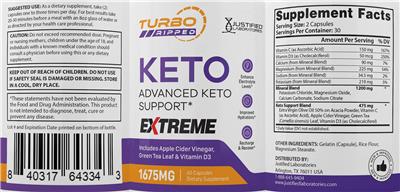 Turbo Ripped Keto Extreme label