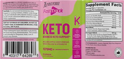 Fast Track Keto label