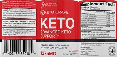 Keto Crave Keto label