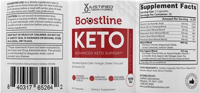 Boostline Keto label