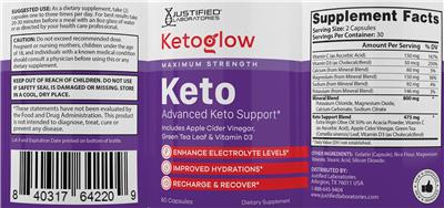 Ketoglow Keto label