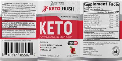 Keto Rush Keto label