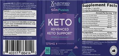 Slim Fusion Keto label