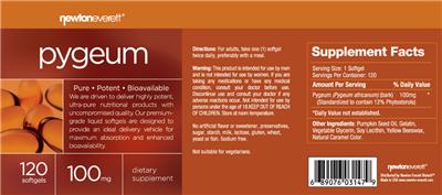Pygeum label