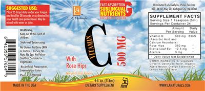 Vitamin C label
