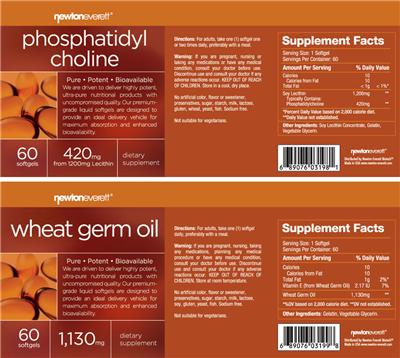 Phosphatidyl Choline 420 mg From 1200 mg Lecithin label