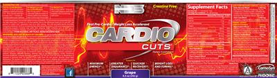 Cardio Cuts Grape label