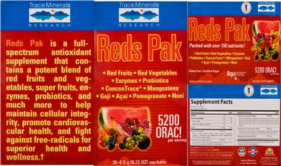 Reds Pak label