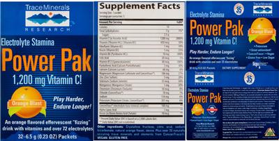 Power Pak Orange Blast label