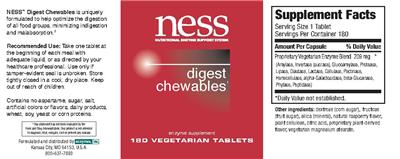 Digest Chewables label