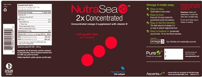 NutraSea 2x Concentrated Fresh Mint Flavor label