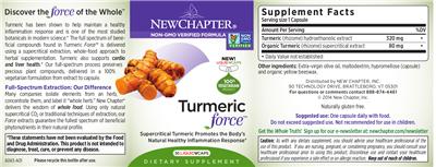 Turmeric Force label