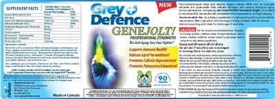 Grey Defence GeneJOLT! label