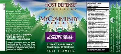 MyCommunity Extract label