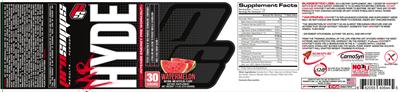 Mr Hyde Intense Energy Pre Workout Watermelon label