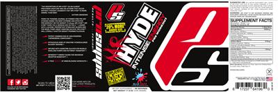 Mr Hyde Intense Energy Pre Workout Blue Razz label