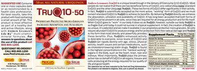 TruQ10-50 label
