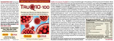 TruQ10-100 label