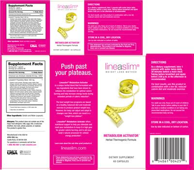 Lineaslim Metabolism Activator label