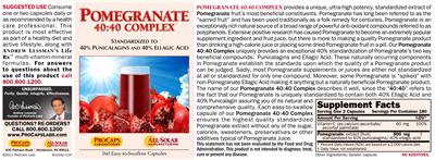 Pomegranate 40:40 Complex label