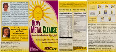Heavy Metal Cleanse 2 Evening Formula label