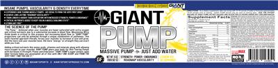 Giant Pump Lemon Ice label
