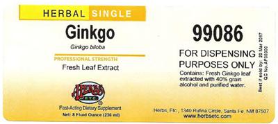 Ginkgo label
