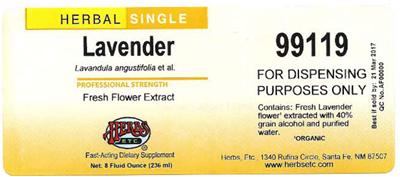 Lavender label