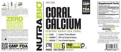 Coral Calcium label