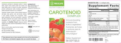 Carotenoid Complex label