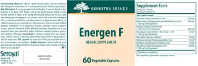 Energen F label