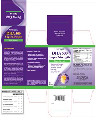DHA 500 Super Strength label