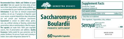 Saccharomyces Boulardii label