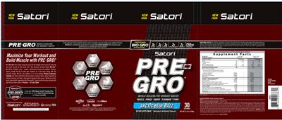 Pre-Gro Arctic Blue Razz label
