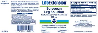 European Leg Solution label