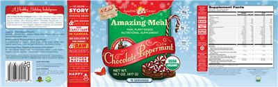Amazing Meal Chocolate Peppermint label