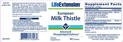 European Milk Thistle label