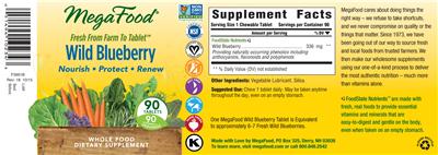 Wild Blueberry label