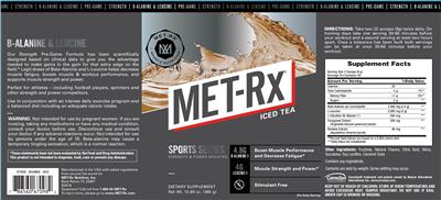 Sports Series Iced Tea label