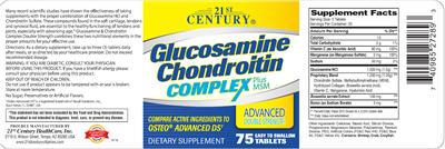 Glucosamine Chondroitin Complex Plus MSM label