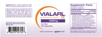Vialafil XR 1350 mg label