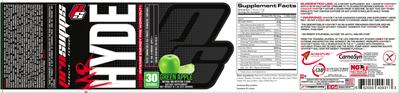 Mr Hyde Intense Energy Pre Workout Green Apple label