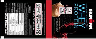 Whey Protein Swiss Chocolate Flavor label